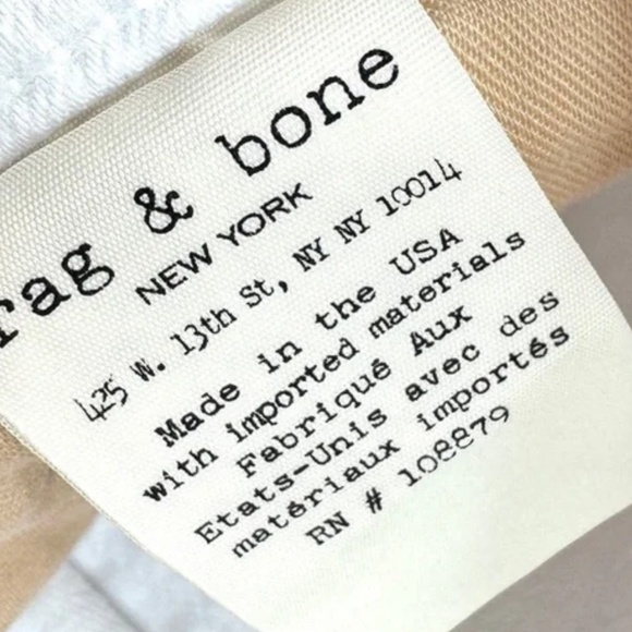 Rag and Bone The Dre Blanc Skinny Jeans sz 24 - Picture 7 of 8